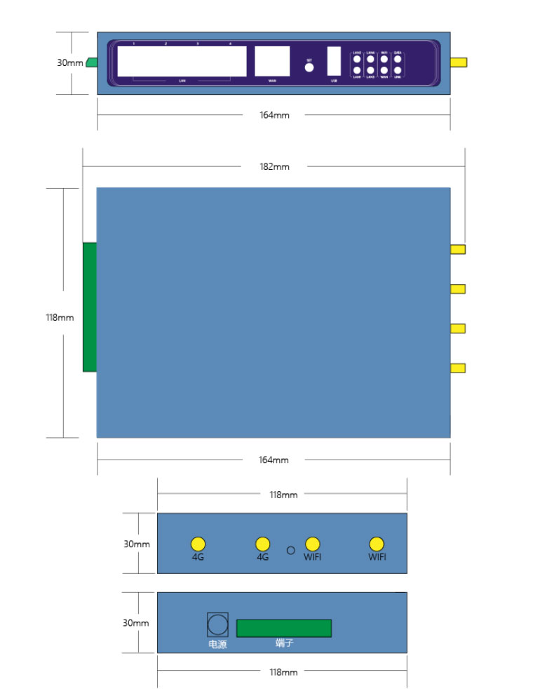 视频遥测终端机安装固定