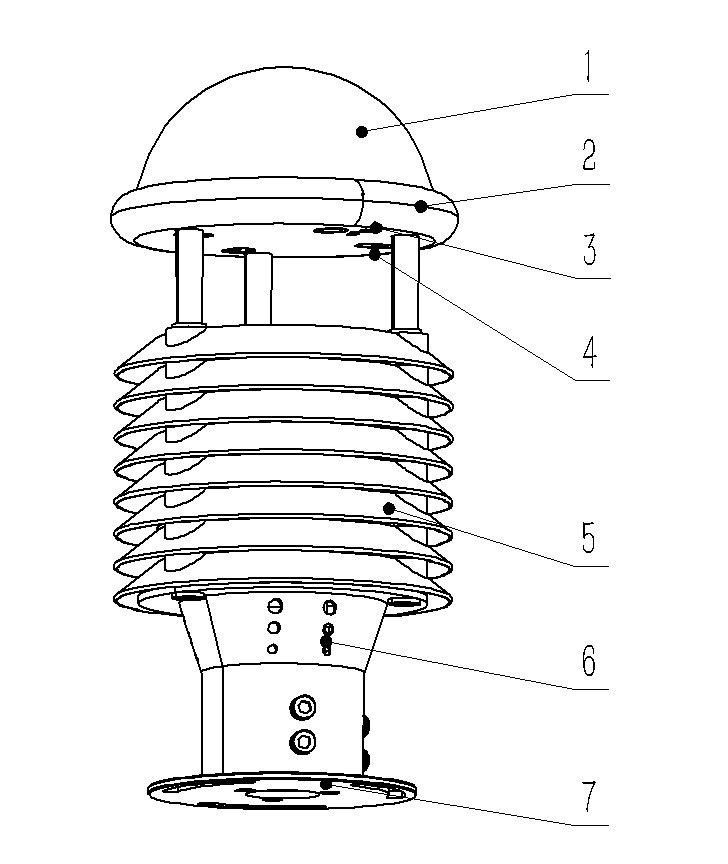 智慧灯杆自动气象站产品结构图